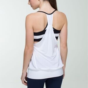 LULULEMON - No Limits Tank
White / Straightup Stripe Black White / Black